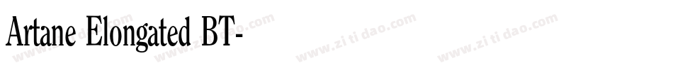 Artane Elongated BT字体转换